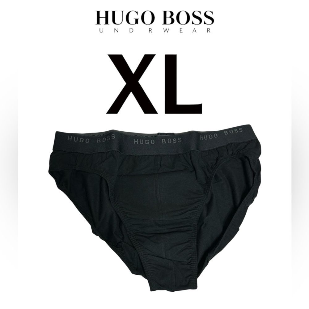 Boss by Hugo Boss men’s underwear brief black color brand new W tags and box.